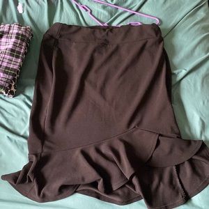 Long ruffle skirt 3x